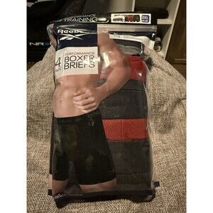 Reebok Men's Speedwick Performance Training Boxer Briefs 4 Pack 2XL